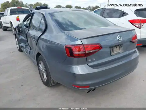 3VW267AJ3GM380785 — 2016 Volkswagen Jetta, фото 4 с аукциона IAAI, Боковая часть