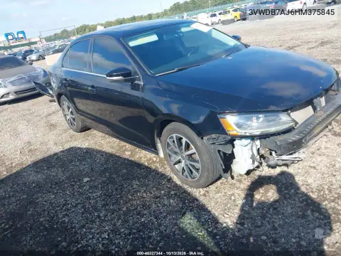 3VWDB7AJ6HM375845 — 2017 Volkswagen Jetta, Передняя часть, фото до ремонта