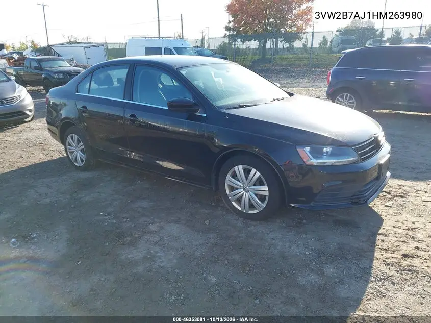 2017 Volkswagen Jetta 1.4T S VIN 3VW2B7AJ1HM263980 фото 1
