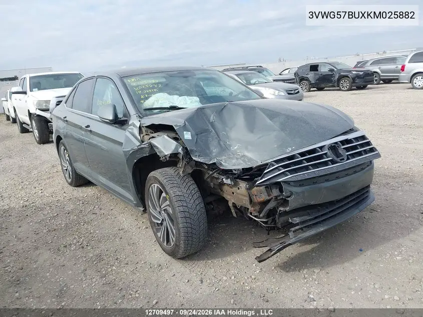 2019 Volkswagen Jetta Sel Premium VIN 3VWG57BUXKM025882 фото 1