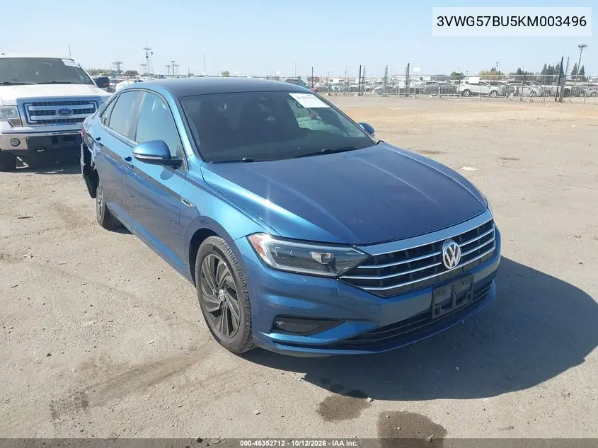 2019 Volkswagen Jetta 1.4T Sel Premium VIN 3VWG57BU5KM003496 фото 2
