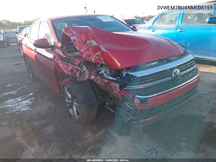 2022 Volkswagen Jetta 1.5T Se VIN 3VWEM7BU4NM006159 фото 2