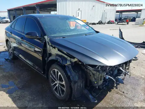 3VWBM7BU5PM028824 — 2023 Volkswagen Jetta, Передняя часть, фото до ремонта