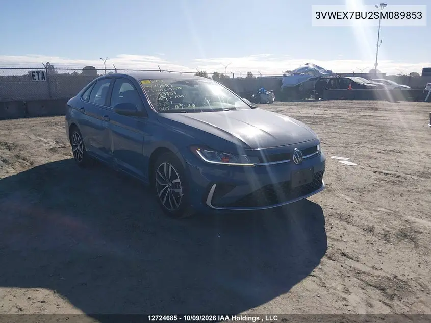 2025 Volkswagen Jetta Se VIN 3VWEX7BU2SM089853 фото 2