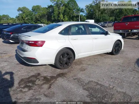 2025 Volkswagen Jetta 1.5T Se VIN 3VW7X7BU6SM034914 фото 4