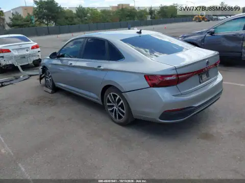 3VW7X7BU8SM063699 — 2025 Volkswagen Jetta, фото 4 с аукциона IAAI, Передняя часть