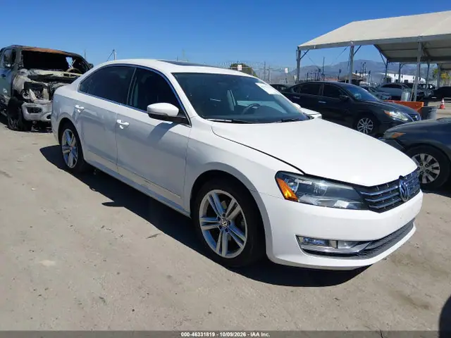 1VWCN7A30EC093458 — 2014 Volkswagen Passat 2.0L Tdi SEL Premium, Естественный износ (Normal Wear & Tear), фото до ремонта