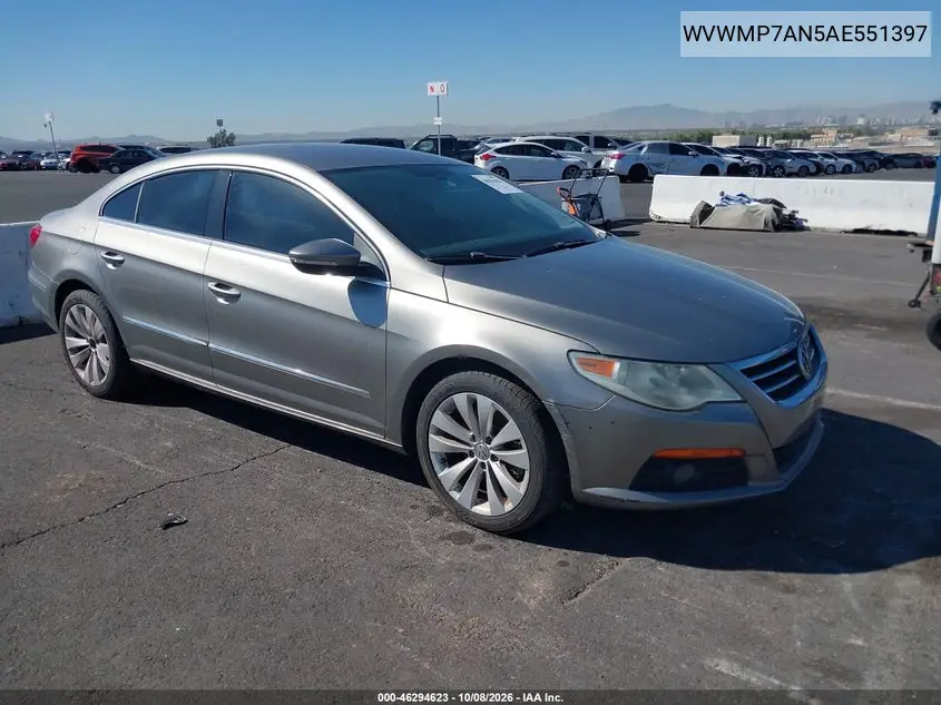 2010 Volkswagen Cc Sport VIN WVWMP7AN5AE551397 фото 2