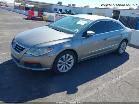 2010 Volkswagen Cc Sport VIN WVWMP7AN5AE551397 фото 3