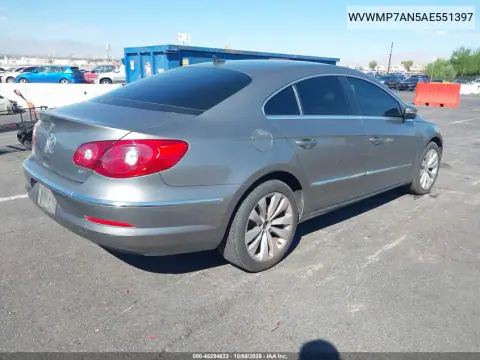 2010 Volkswagen Cc Sport VIN WVWMP7AN5AE551397 фото 5