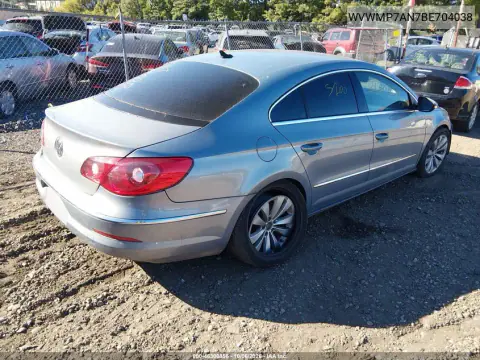 2011 Volkswagen Cc Sport VIN WVWMP7AN7BE704038 фото 4