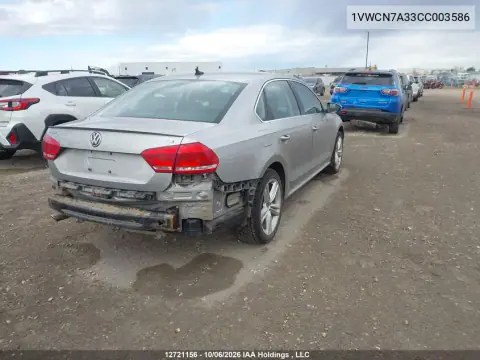 2012 Volkswagen Passat 2.0 Tdi Highline VIN 1VWCN7A33CC003586 фото 4