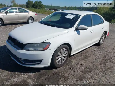 1VWAP7A3XCC013548 — 2012 Volkswagen Passat, фото 3 с аукциона IAAI, Не указано