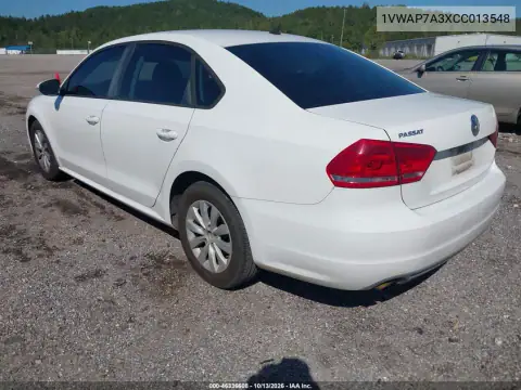 1VWAP7A3XCC013548 — 2012 Volkswagen Passat, фото 4 с аукциона IAAI, Не указано