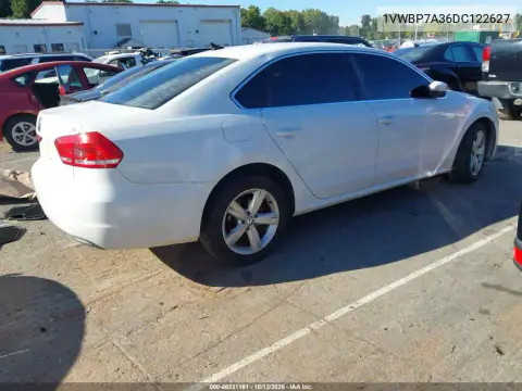 2013 Volkswagen Passat 2.5L Se VIN 1VWBP7A36DC122627 фото 5
