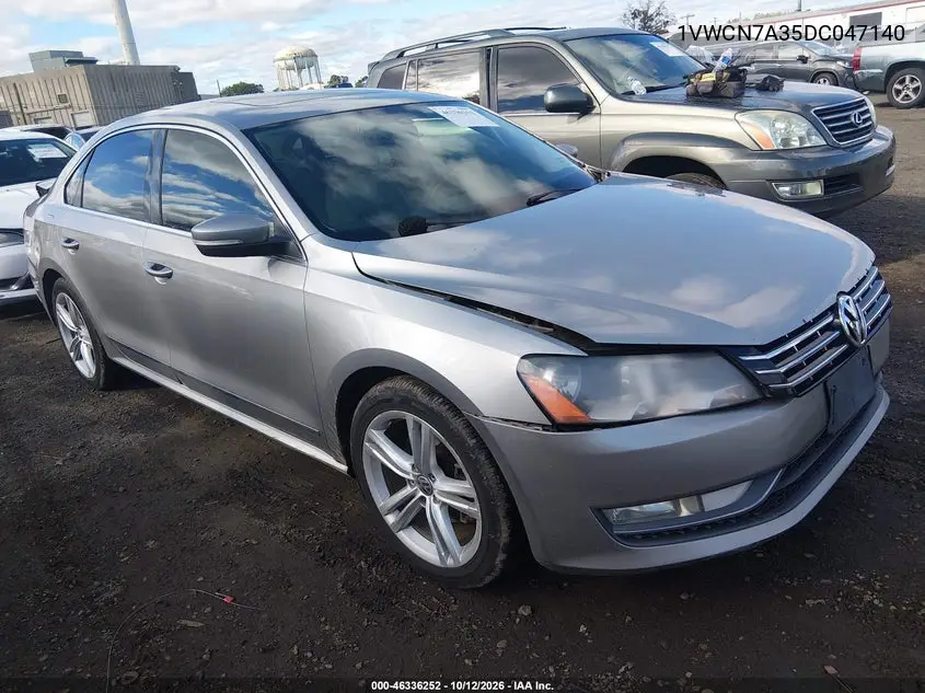2013 Volkswagen Passat 2.0L Tdi Sel Premium VIN 1VWCN7A35DC047140 фото 2