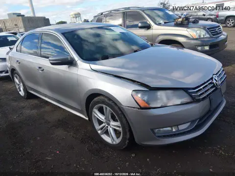 2013 Volkswagen Passat 2.0L Tdi Sel Premium VIN 1VWCN7A35DC047140 фото 2