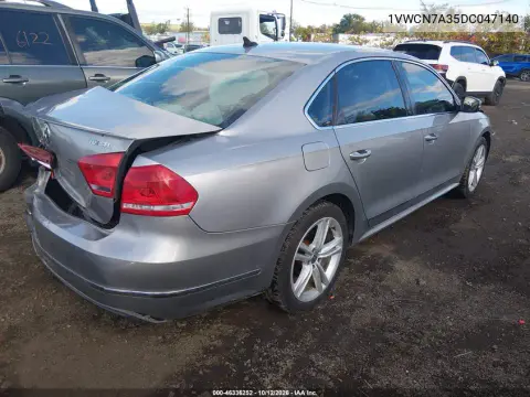 2013 Volkswagen Passat 2.0L Tdi Sel Premium VIN 1VWCN7A35DC047140 фото 5