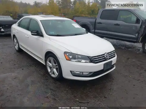 1VWCN7A36DC030699 — 2013 Volkswagen Passat, Естественный износ, фото до ремонта
