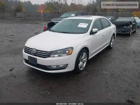2013 Volkswagen Passat 2.0L Tdi Sel Premium VIN 1VWCN7A36DC030699 фото 2
