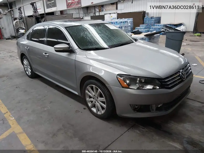 2013 Volkswagen Passat 2.0L Tdi Se VIN 1VWBN7A36DC028611 фото 2