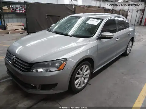 2013 Volkswagen Passat 2.0L Tdi Se VIN 1VWBN7A36DC028611 фото 3