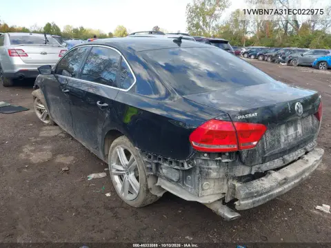 2014 Volkswagen Passat 2.0L Tdi Se VIN 1VWBN7A31EC022975 фото 3