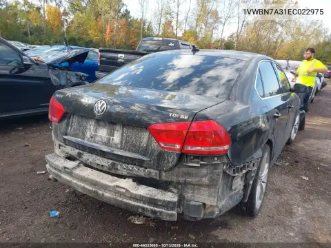 2014 Volkswagen Passat 2.0L Tdi Se VIN 1VWBN7A31EC022975 фото 4