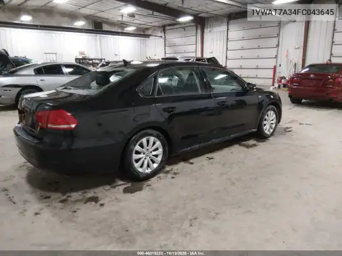 1VWAT7A34FC043645 — 2015 Volkswagen Passat, фото 5 с аукциона IAAI, Град