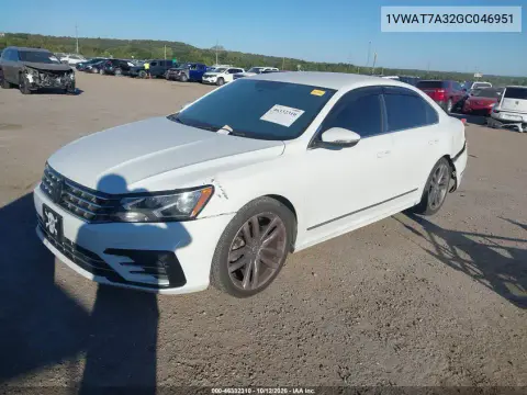 2016 Volkswagen Passat 1.8T R-Line VIN 1VWAT7A32GC046951 фото 3