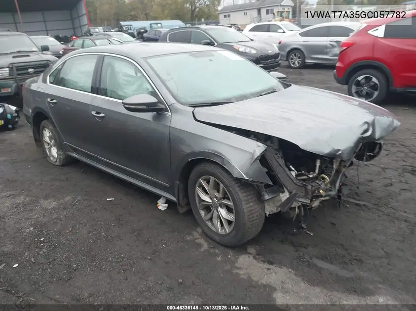2016 Volkswagen Passat 1.8T S VIN 1VWAT7A35GC057782 фото 1