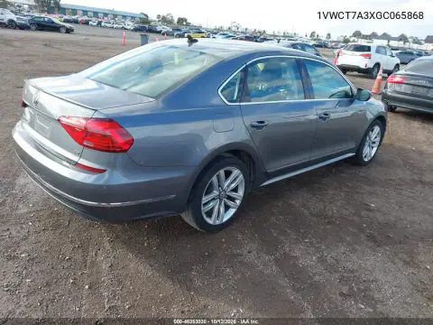 2016 Volkswagen Passat 1.8T Sel VIN 1VWCT7A3XGC065868 фото 5