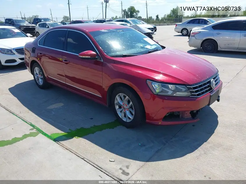 2017 Volkswagen Passat 1.8T S VIN 1VWAT7A3XHC050733 фото 2
