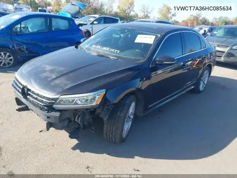 2017 Volkswagen Passat 1.8T Sel Premium VIN 1VWCT7A36HC085634 фото 3