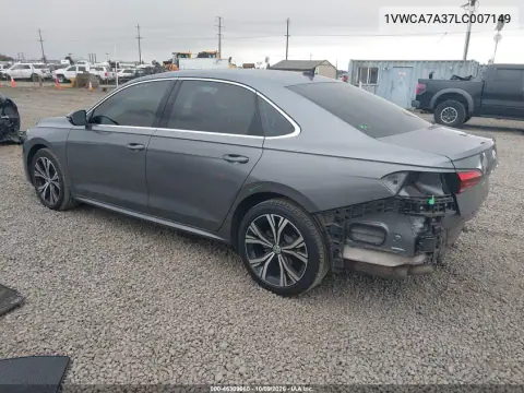 2020 Volkswagen Passat 2.0T Sel VIN 1VWCA7A37LC007149 фото 4