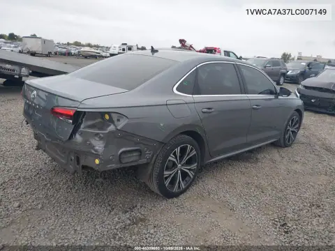 2020 Volkswagen Passat 2.0T Sel VIN 1VWCA7A37LC007149 фото 5