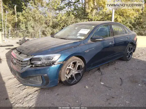 2020 Volkswagen Passat 2.0T R-Line VIN 1VWMA7A31LC019981 фото 3