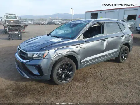 2022 Volkswagen Taos 1.5T Se VIN 3VVWX7B22NM043693 фото 2
