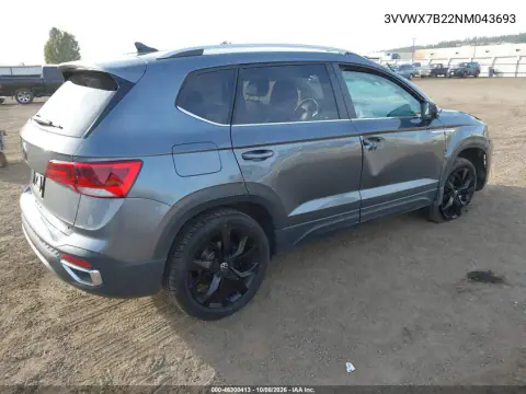2022 Volkswagen Taos 1.5T Se VIN 3VVWX7B22NM043693 фото 4