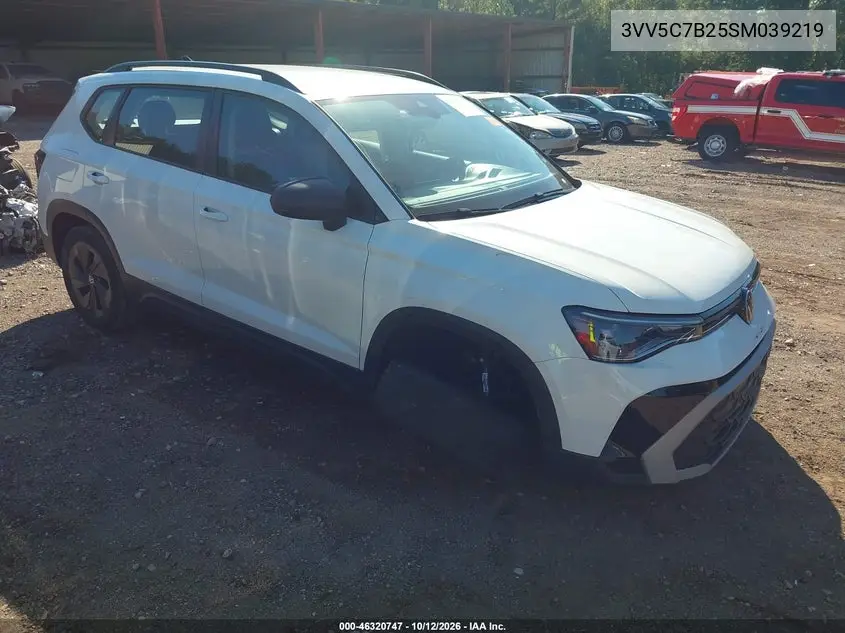 2025 Volkswagen Taos 1.5T S VIN 3VV5C7B25SM039219 фото 2