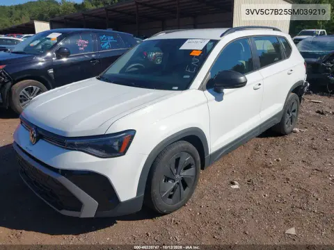 2025 Volkswagen Taos 1.5T S VIN 3VV5C7B25SM039219 фото 3