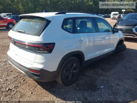 2025 Volkswagen Taos 1.5T S VIN 3VV5C7B25SM039219 фото 5