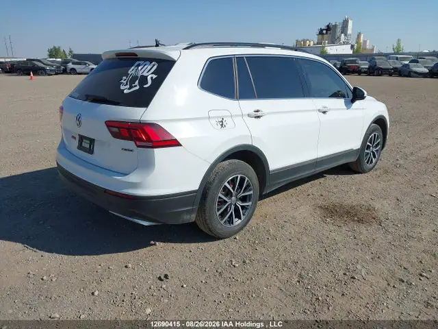 3VV2B7AX9MM158090 — 2021 Volkswagen Tiguan SE/SE R-Line Black/SEL, фото 4 с аукциона IAAI 29.09.2026, Изъят кредитором