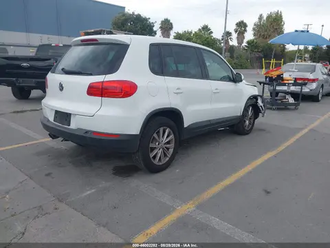 2014 Volkswagen TIGUAN SE VIN WVGAV3AX9EW554706 фото 4
