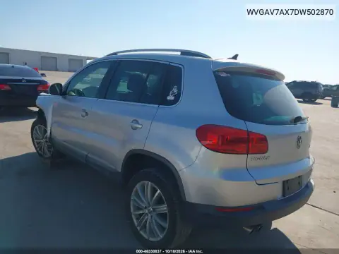 2013 Volkswagen Tiguan Se VIN WVGAV7AX7DW502870 фото 4