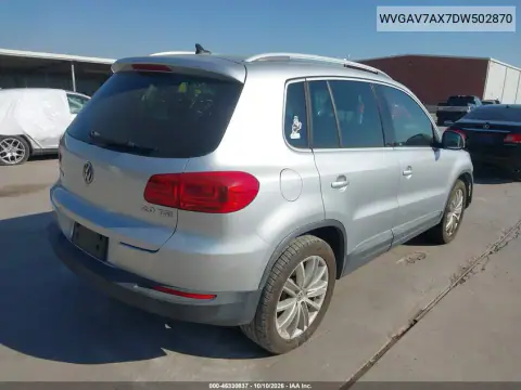 2013 Volkswagen Tiguan Se VIN WVGAV7AX7DW502870 фото 5