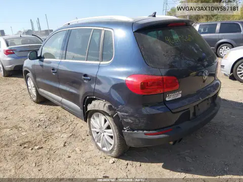 WVGAV3AX1DW587181 — 2013 Volkswagen Tiguan, фото 4 с аукциона IAAI, Задняя часть