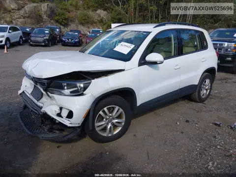 2016 Volkswagen Tiguan S VIN WVGBV7AXXGW525696 фото 2