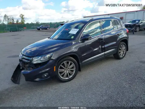 2016 Volkswagen Tiguan Se VIN WVGBV7AX7GW589081 фото 3