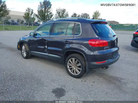 2016 Volkswagen Tiguan Se VIN WVGBV7AX7GW589081 фото 4